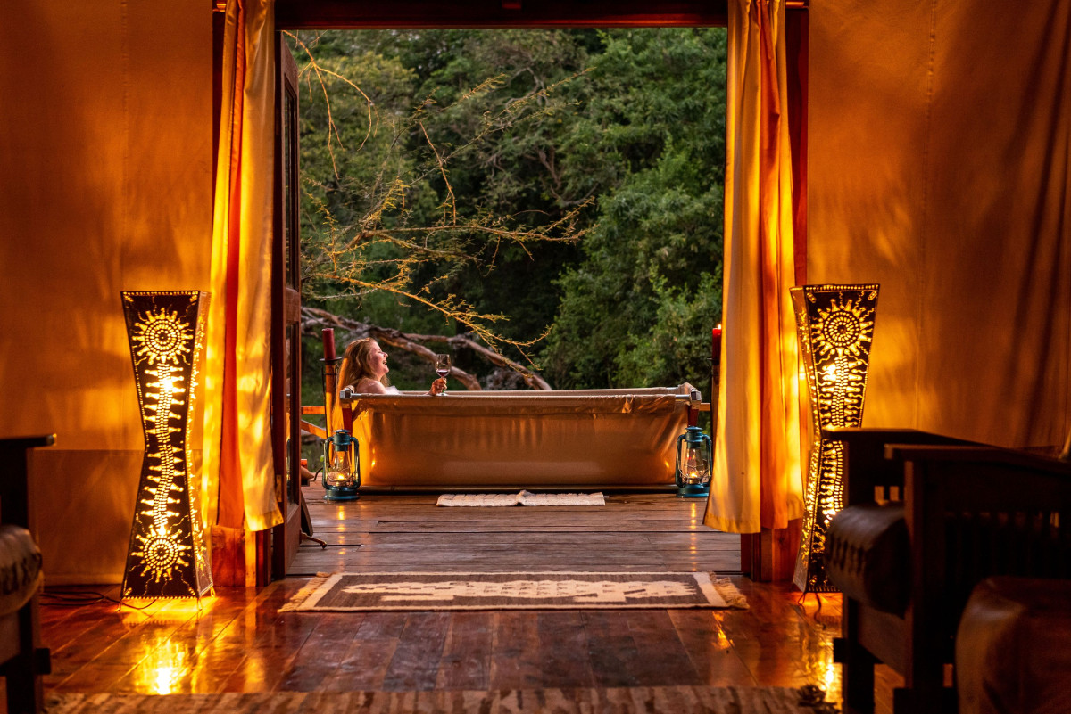 Terrassebad i Forest suite - Instinct of the Mara  |    Foto:  Secluded Africa 