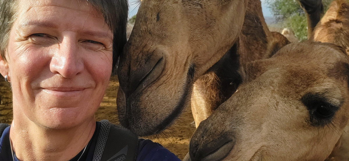 Kamelselfie ...  |    Foto:  Wenche Skeie Tvenge - La'mme 