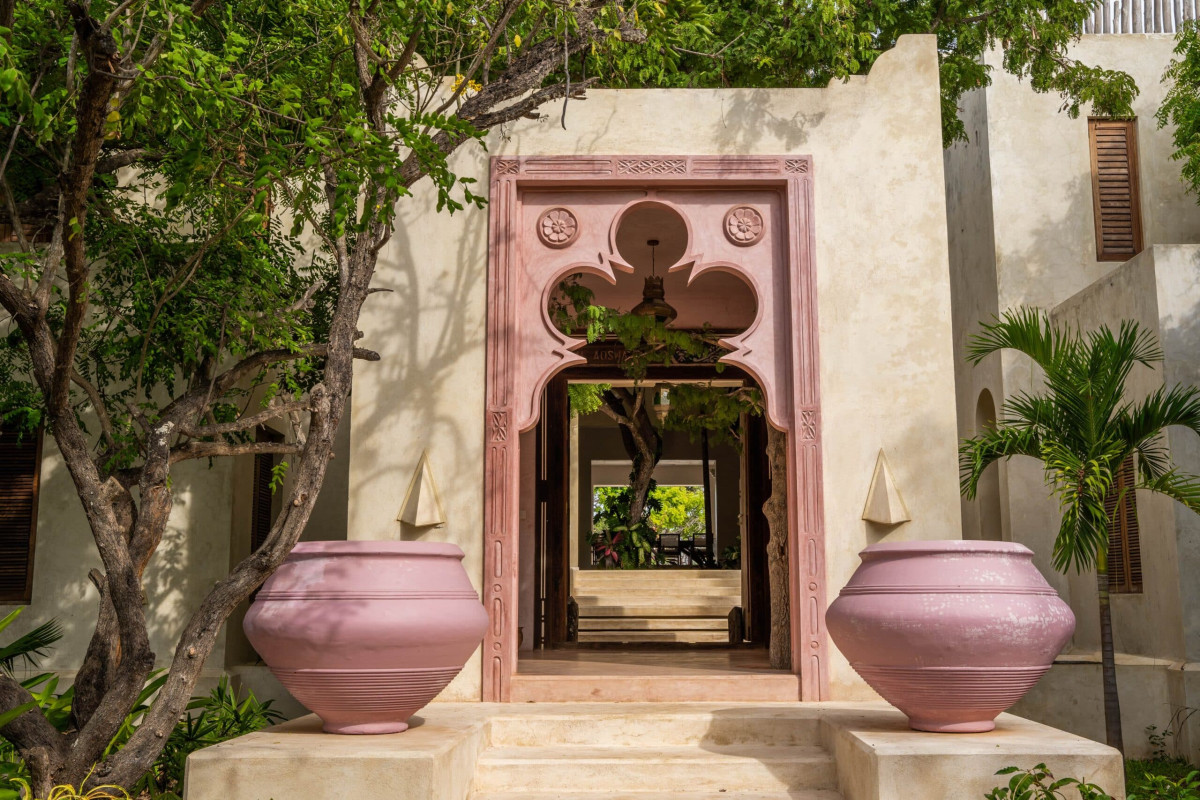 Inngangspartiet på Cardamom House  |    Foto:  Secluded Africa 