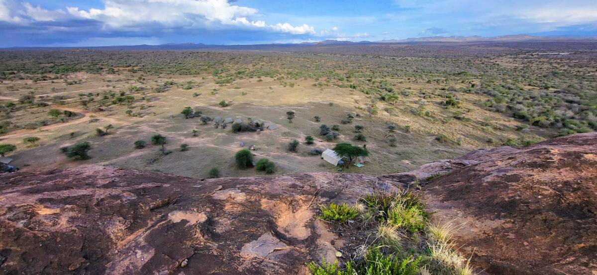 En av campene vi hadde på vandresafari i Laikipia