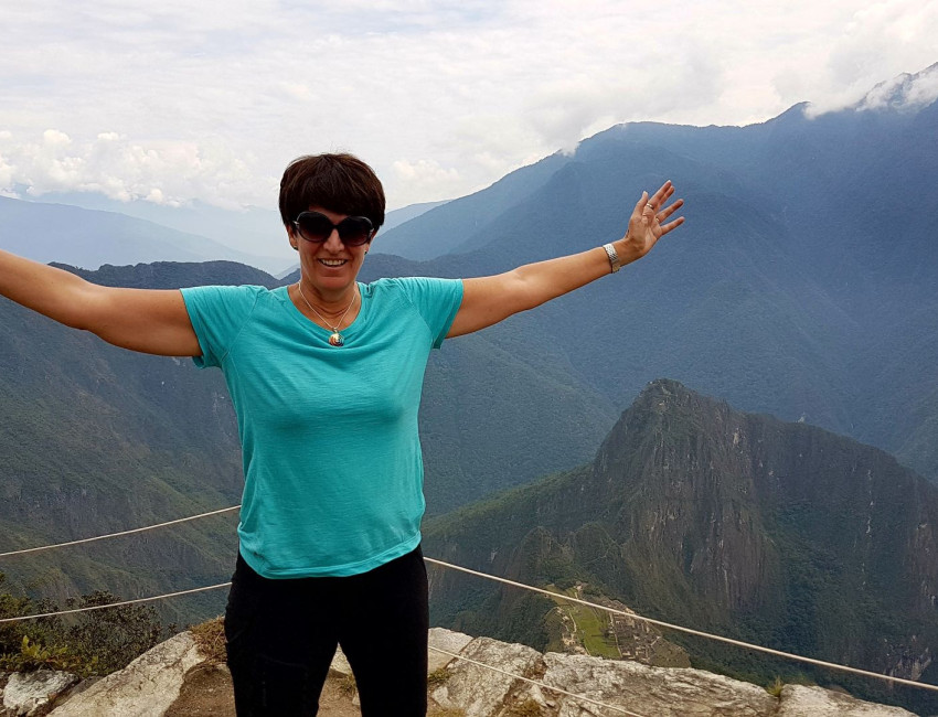 Yesss! Til tross for høydeskrekk kom jeg meg til topps på Machu Picchu Mountain