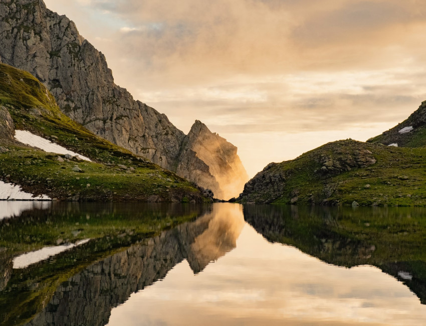 Tobavarchkjhili-innsjøen Svaneti - Kaukasus - Georgia