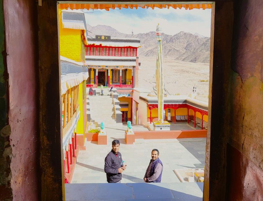 Det fargerike Thiksey-klosteret