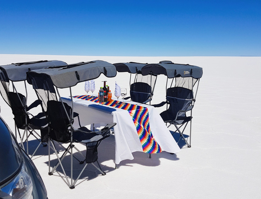 Ingen fare for at lunsjen ikke blir salt nok ...