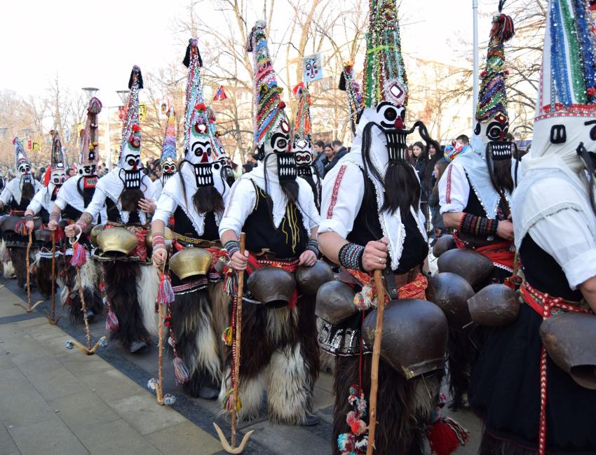 Surva-festivalen i Pernik, like utenfor Sofia - Bulgaria