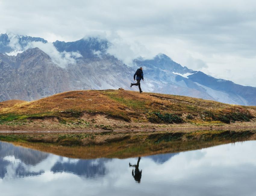 Koruldi-innsjøene i Svaneti, Kaukasusfjellene - Georgia